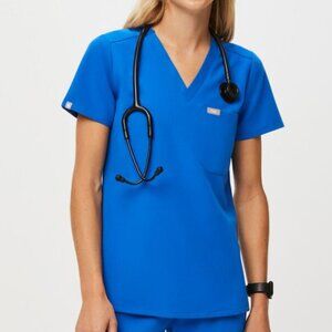 FIGS Catarina One-Pocket Scrub Top - Royal Blue 4XL